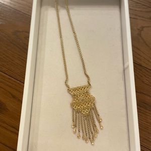 Stella & Dot - 2 in 1 - Alila Gold Vintage Lace Necklace